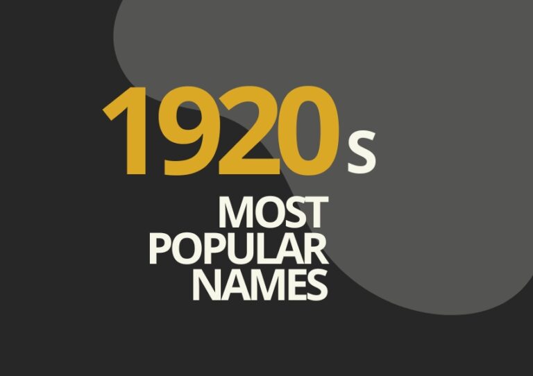 1920s popular baby names